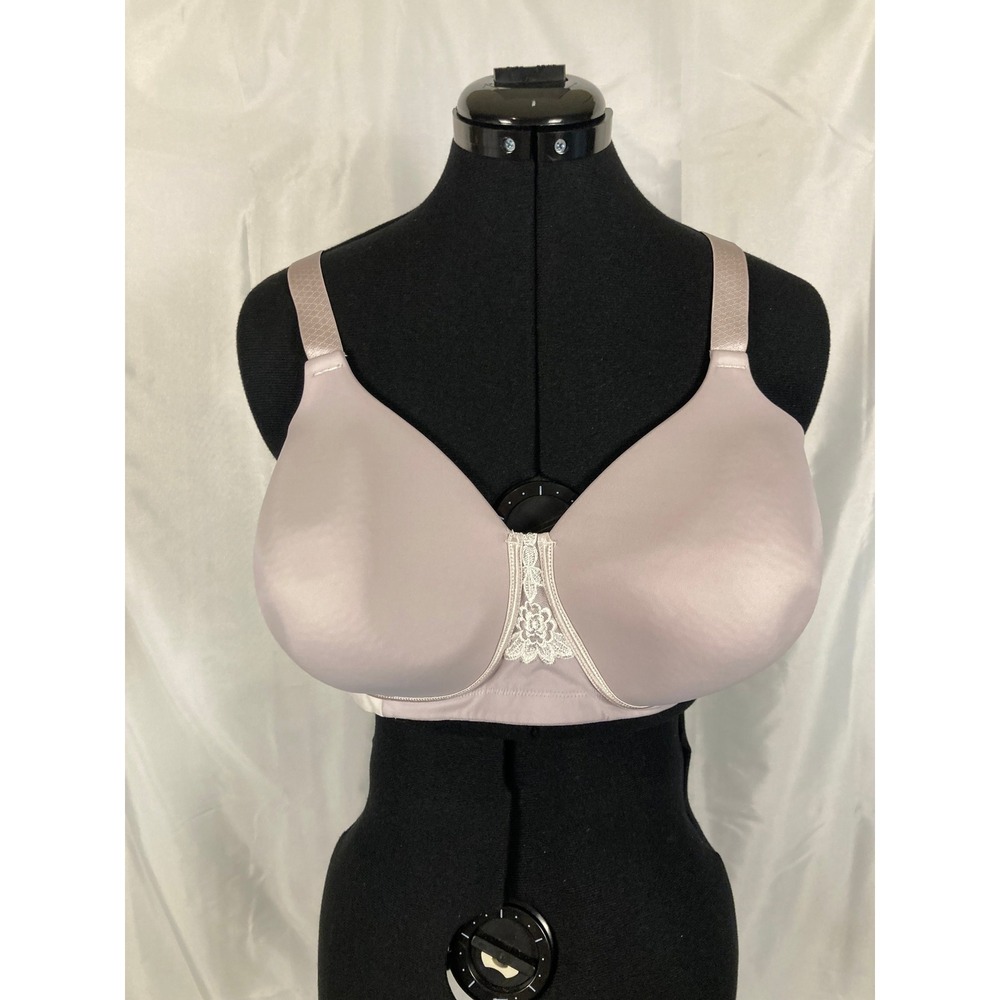 42 DD Vanity Fair Wireless Full Figure Beauty Back Bra Gray 71380